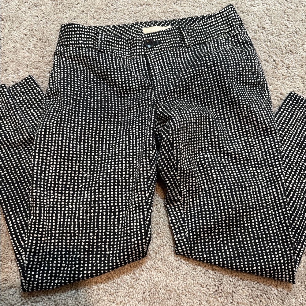 Banana Republic Black and White Polka Dot Pants
